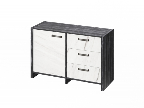 Тумба двухсекционная FB-12-01.G. Древесина Графит/Мрамор Леванто белый Тумба двухсекционная FB-12-01.G. Древесина Графит/Мрамор Леванто белый