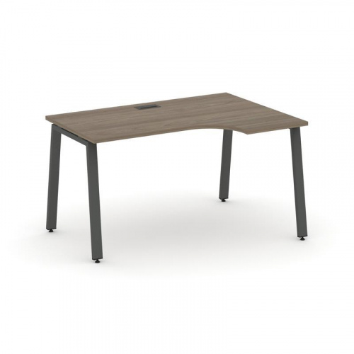 Style Project Стол рабочий эргоном. SN-6A.SPA-021(R) Белый/Металл Антрацит 1380*800/980*750 фото 19