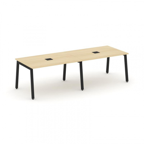 Style Project Стол переговорный SN-5A.SPRG-012 Дуб Табак/Металл Белый 2360*980*750 фото 11