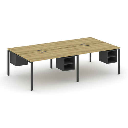 Бенч-система на 4 места с подвесными тумбами Concept CN.DRS-128 фото 3