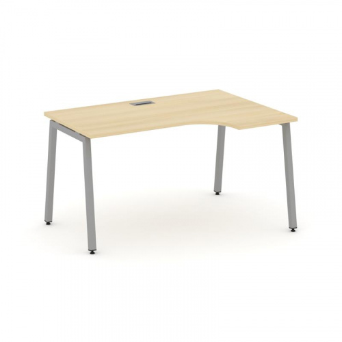 Style Project Стол рабочий эргоном. SN-4A.SPA-011(R) Антрацит/Металл Антрацит 1380*700/980*750