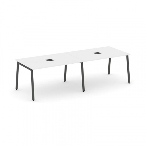 Style Project Стол переговорный SN-4A.SPRG-011 Дуб Табак/Металл Белый 1960*980*750 фото 15