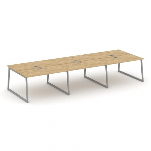 Style Project Рабочая станция 2-х сторон. SN-4T1.DRS-061 Акация Лорка/Металл Антрацит/Заглушка Пласт фото 2