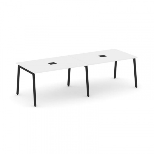 Style Project Стол переговорный SN-4A.SPRG-011 Дуб Табак/Металл Белый 1960*980*750 фото 14