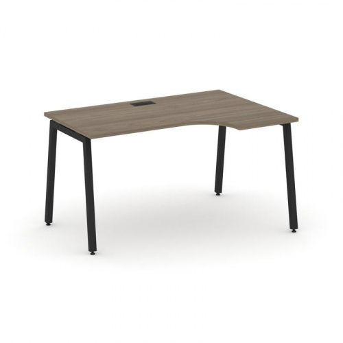 Style Project Стол рабочий эргоном. SN-4A.SPA-011(R) Антрацит/Металл Антрацит 1380*700/980*750 фото 5