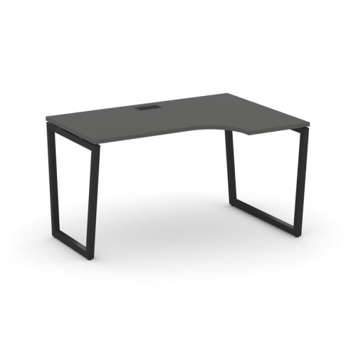 Style Project Стол рабочий эргоном. SN-4T2.SPA-012(R) Акация Лорка/Металл Антрацит/Заглушка Пластик фото 4