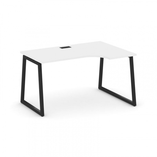 Style Project Стол рабочий эргоном. SN-4T1.SPA-002(R) Акация Лорка/Металл Антрацит/Заглушка Пластик фото 4