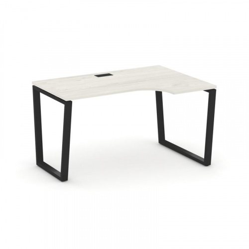 Style Project Стол рабочий эргоном. SN-6T2.SPA-022(R) Акация Лорка/Металл Антрацит/Заглушка Пластик фото 4