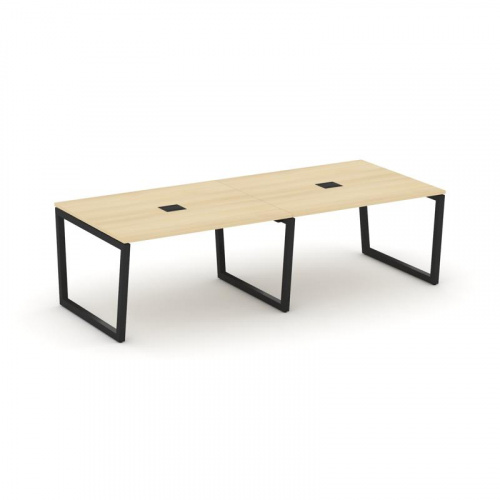 Style Project Стол переговорный SN-5T2.SPRG-042 Акация Лорка/Металл Антрацит/Заглушка Металл Антраци фото 8