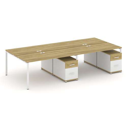 Бенч-система на 4 места с 2 опорными тумбами Concept CN.DRS-324 фото 11