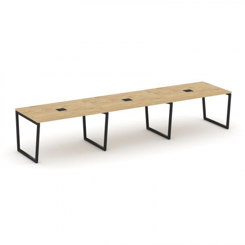 Style Project Стол переговорный SN-4T2.SPRG-021 Акация Лорка/Металл Антрацит/Заглушка Металл Антраци Style Project Стол переговорный SN-4T2.SPRG-021 Акация Лорка/Металл Антрацит/Заглушка Металл Антраци