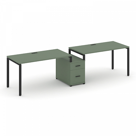 Бенч-система на 2 места с 1 опорной тумбой Concept CN.ORS-308