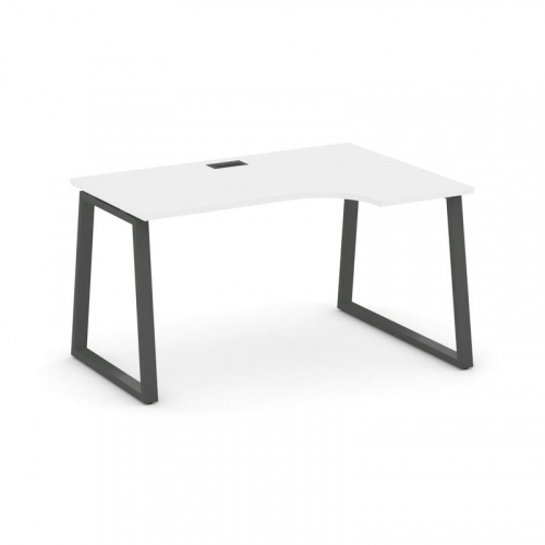 Style Project Стол рабочий эргоном. SN-6T1.SPA-021(R) Акация Лорка/Металл Антрацит/Заглушка Пластик фото 26