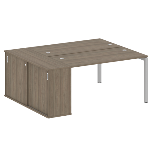 Бенч-система с шкафом-купе на П-обр. м/к Metal System Quattro 50БП.РС-СШК-1.3 фото 2