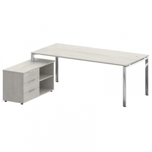 Стол руководителя с тумбой Metal System Direct БГ.СРТ-6.9 (L) фото 5