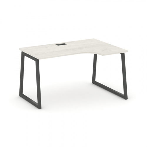 Style Project Стол рабочий эргоном. SN-4T1.SPA-002(R) Акация Лорка/Металл Антрацит/Заглушка Пластик фото 10