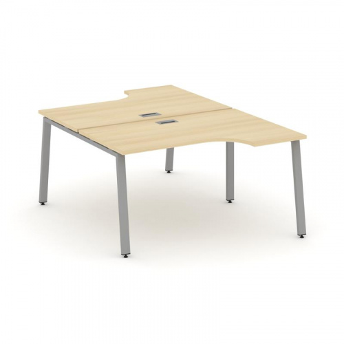 Style Project Рабочая станция эргоном. SN-6A.DRPA-021 Акация Лорка/Металл Белый 1380*1632/1992*750 фото 3