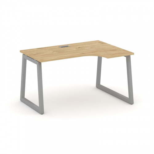 Style Project Стол рабочий эргоном. SN-5T1.SPA-002(R) Акация Лорка/Металл Антрацит/Заглушка Пластик фото 2