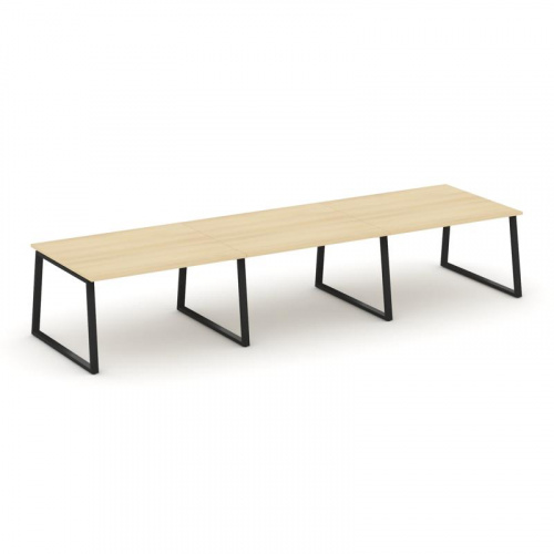 Style Project Стол переговорный SN-6T1.SPRG-053.3 Акация Лорка/Металл Антрацит 4140*1180*750 фото 8