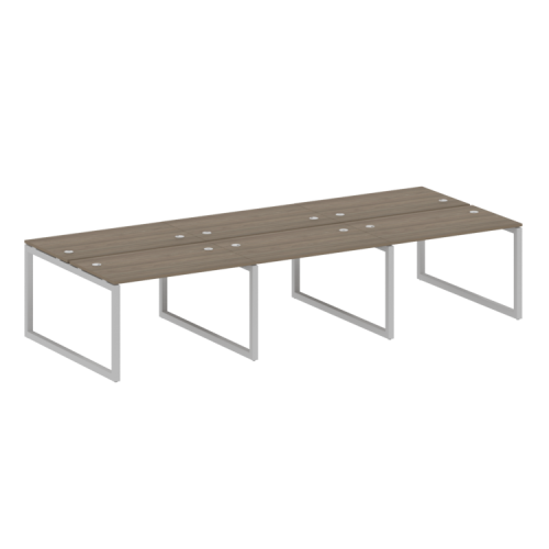 Бенч-система на 6 рабочих мест на О-обр. м/к Metal System Quattro 50БО.СМ-6.2