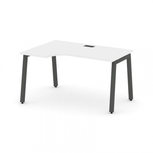 Style Project Стол рабочий эргоном. SN-5A.SPA-001(L) Дуб Наварра/Металл Антрацит 1380*600/980*750 фото 19