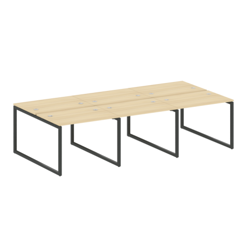 Бенч-система на 6 рабочих мест на О-обр. м/к Metal System Quattro 40БО.СМ-6.1 фото 10