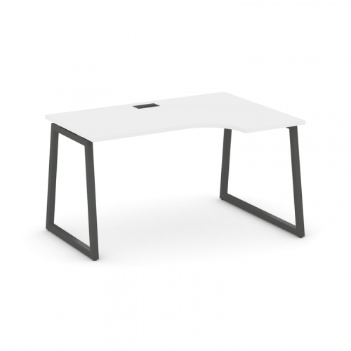 Style Project Стол рабочий эргоном. SN-4T1.SPA-002(R) Акация Лорка/Металл Антрацит/Заглушка Пластик фото 13