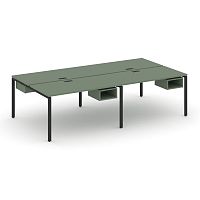 Бенч-система на 4 места с подвесными тумбами Concept CN.DRS-121