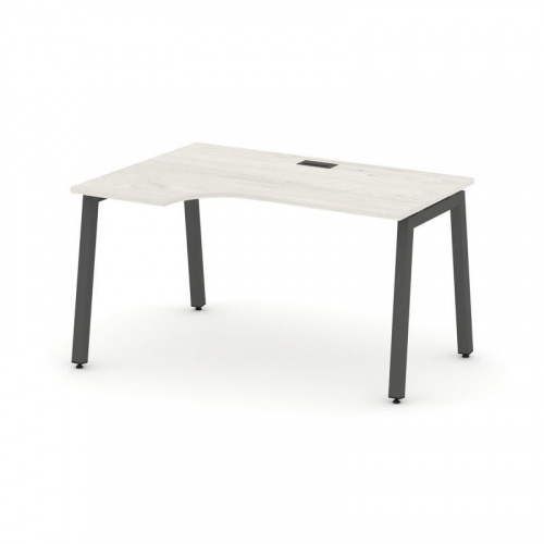 Style Project Стол рабочий эргоном. SN-5A.SPA-001(L) Дуб Наварра/Металл Антрацит 1380*600/980*750 фото 28