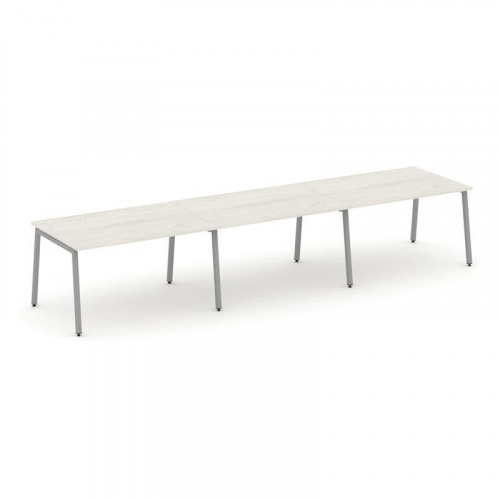 Style Project Стол переговорный SN-4A.SPRG-021.3 Белый/Металл Антрацит 2940*980*750 Style Project Стол переговорный SN-4A.SPRG-021.3 Белый/Металл Антрацит 2940*980*750