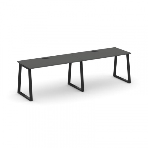 Style Project Рабочая станция 1 сторон. SN-6T1.ORS-012 Акация Лорка/Металл Антрацит/Заглушка Пластик фото 7