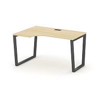 Style Project Стол рабочий эргоном. SN-6T2.SPA-002(L) Акация Лорка/Металл Антрацит/Заглушка Пластик