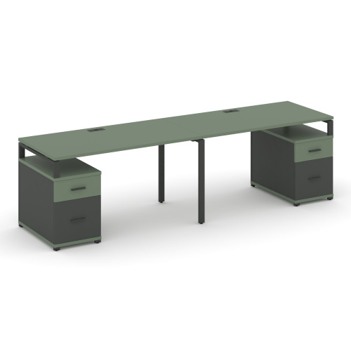 Бенч-система на 2 места с 2 опорными тумбами Concept CN.ORS-324 фото 2