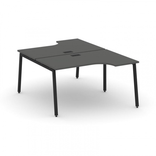 Style Project Рабочая станция эргоном. SN-4A.DRPA-002 Дуб Наварра/Металл Антрацит 1580*1232/1992*750 фото 4