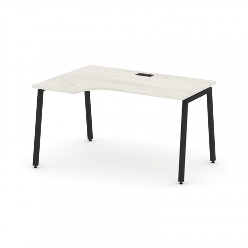 Style Project Стол рабочий эргоном. SN-4A.SPA-002(L) Белый/Металл Антрацит 1580*600/980*750 фото 3