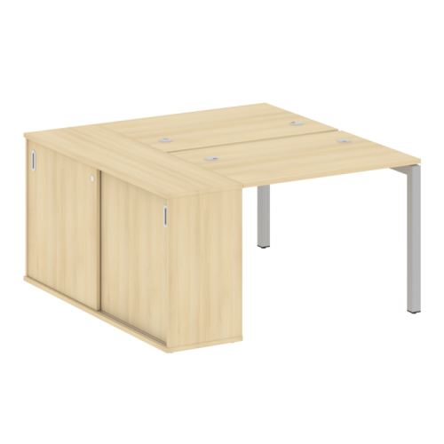 Бенч-система с шкафом-купе на П-обр. м/к Metal System Quattro 50БП.РС-СШК-1.1 фото 11