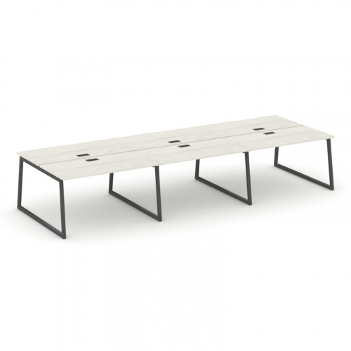 Style Project Рабочая станция 2-х сторон. SN-4T1.DRS-061 Акация Лорка/Металл Антрацит/Заглушка Пласт фото 9