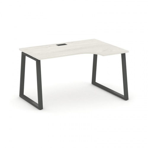 Style Project Стол рабочий эргоном. SN-6T1.SPA-021(R) Акация Лорка/Металл Антрацит/Заглушка Пластик фото 24