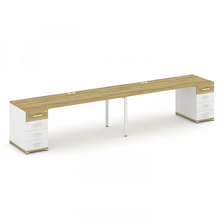 Бенч-система на 2 места с 2 опорными тумбами Concept CN.ORS-412