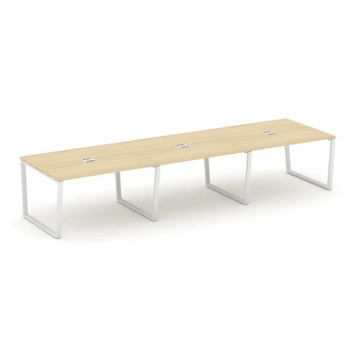 Style Project Стол переговорный SN-6T2.SPRG-054 Акация Лорка/Металл Антрацит/Заглушка Металл Антраци фото 21