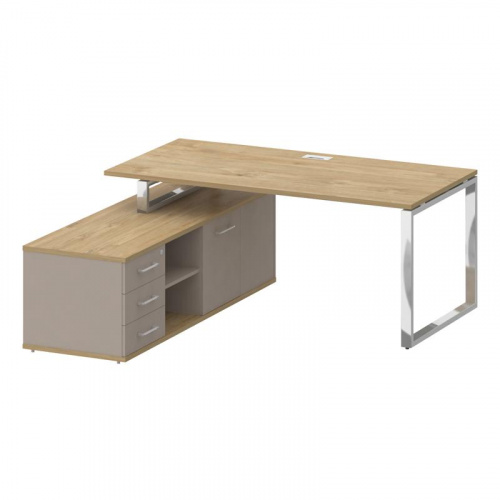 Стол руководителя с опорной греденцией Shift SK.SRG-180 (L)