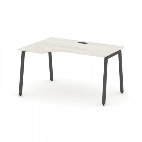 Style Project Стол рабочий эргоном. SN-4A.SPA-002(L) Белый/Металл Антрацит 1580*600/980*750 фото 17