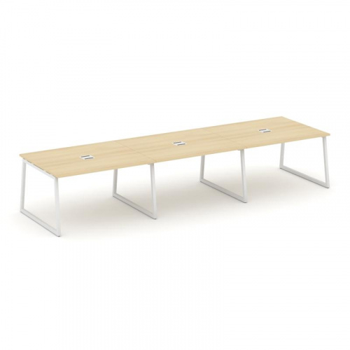 Style Project Стол переговорный SN-4T1.SPRG-053 Акация Лорка/Металл Антрацит/Заглушка Металл Антраци фото 22