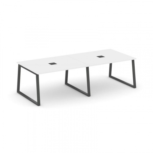 Style Project Стол переговорный SN-6T1.SPRG-042 Акация Лорка/Металл Антрацит/Заглушка Металл Антраци фото 26