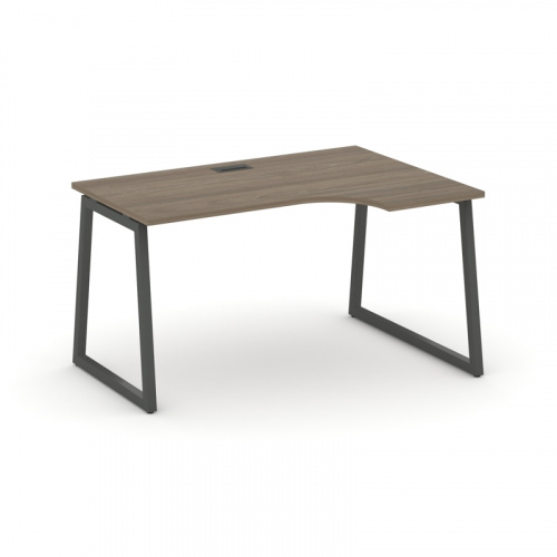 Style Project Стол рабочий эргоном. SN-4T1.SPA-002(R) Акация Лорка/Металл Антрацит/Заглушка Пластик фото 9