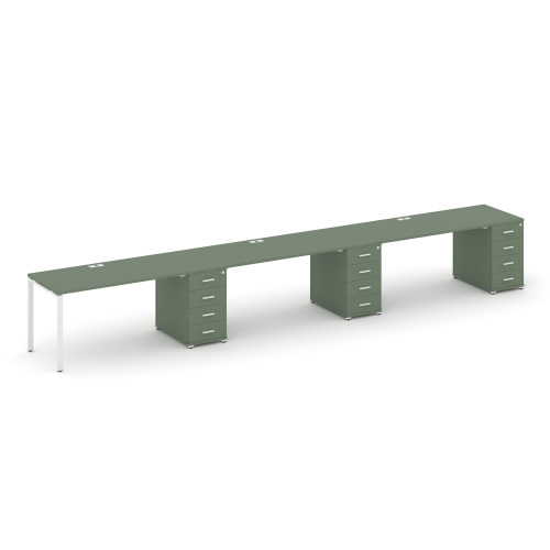 Бенч-система на 3 места с 3 опорными тумбами Concept CN.ORS-443