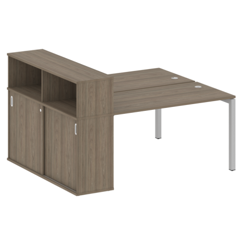 Бенч-система с шкафом-купе на П-обр. м/к Metal System Quattro 50БП.РС-СШК-2.3 фото 2