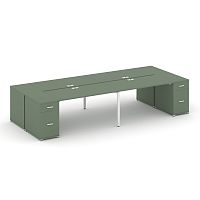 Бенч-система на 4 места с 2 опорными тумбами Concept CN.DRS-429