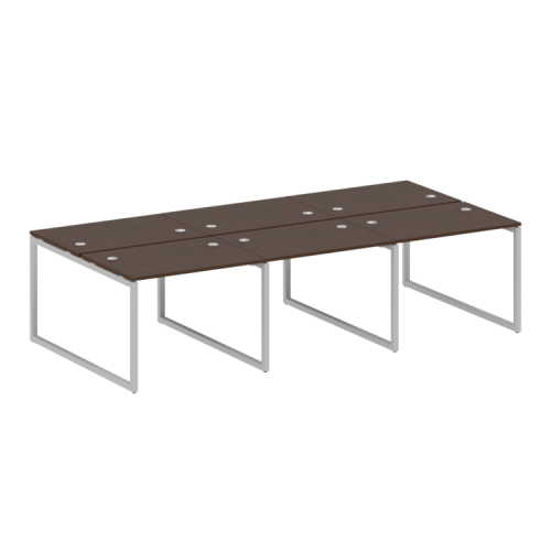 Бенч-система на 6 рабочих мест на О-обр. м/к Metal System Quattro 40БО.СМ-6.1 фото 5