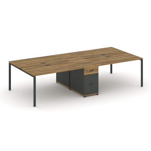 Бенч-система на 4 места с 1 опорной тумбой Concept CN.DRS-423